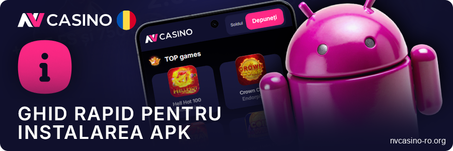 Cum să descarci și să instalezi aplicația NV Casino pentru Android