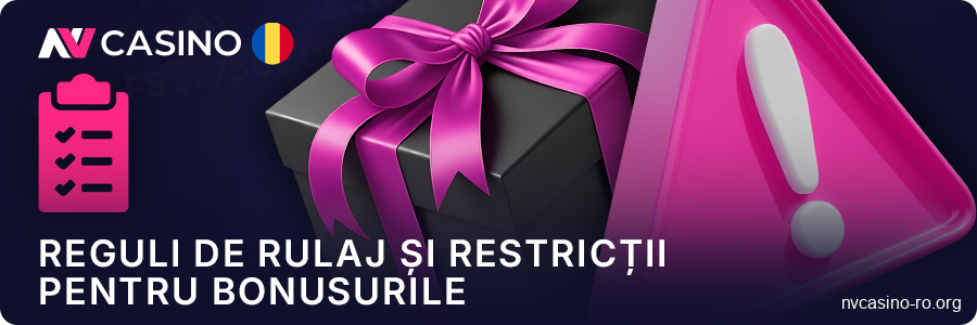 Despre regulile privind bonusurile la NV Casino – cerințele de pariere pentru bonusuri